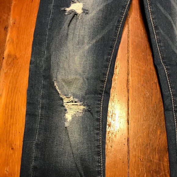Catch Stitch Jeans Sz 5/27 Ripped Stretch Skinny - Picture 3 of 11